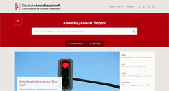 Desktop Screenshot of anwaltauskunft.de