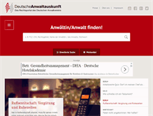 Tablet Screenshot of anwaltauskunft.de